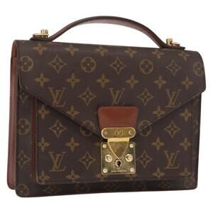 LOUIS VUITTON Monogram Monceau 28 Hand Bag M51185 LV Auth ep12500